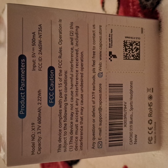 Capoxo X19 Sports Headphones - Picture 2 of 4